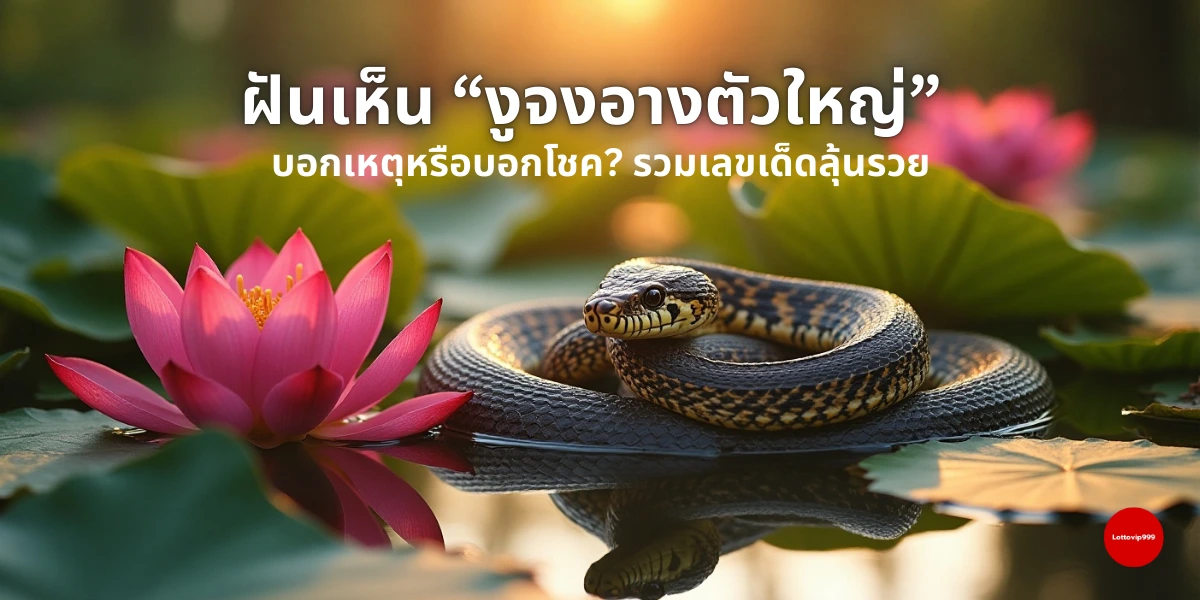 ฝันเห็นงูจงอางตัวใหญ่